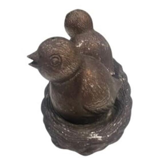 1960s Silver Plated Birds in a Nest Salt & Pepper Shakers - Picture 6 of 11
